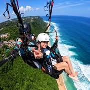 Paragliding Tandem Flight in Pandawa & Uluwatu with a Pilot