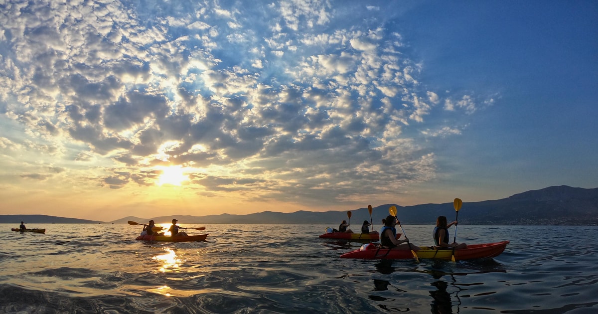 Split: Guided Sunset Sea Kayaking & Snorkeling Tour w/ Wine