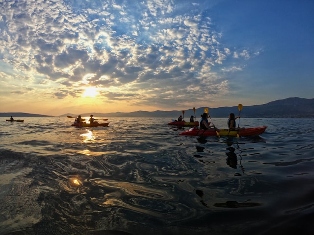 Split: Guided Sunset Sea Kayaking & Snorkeling Tour w/ Wine