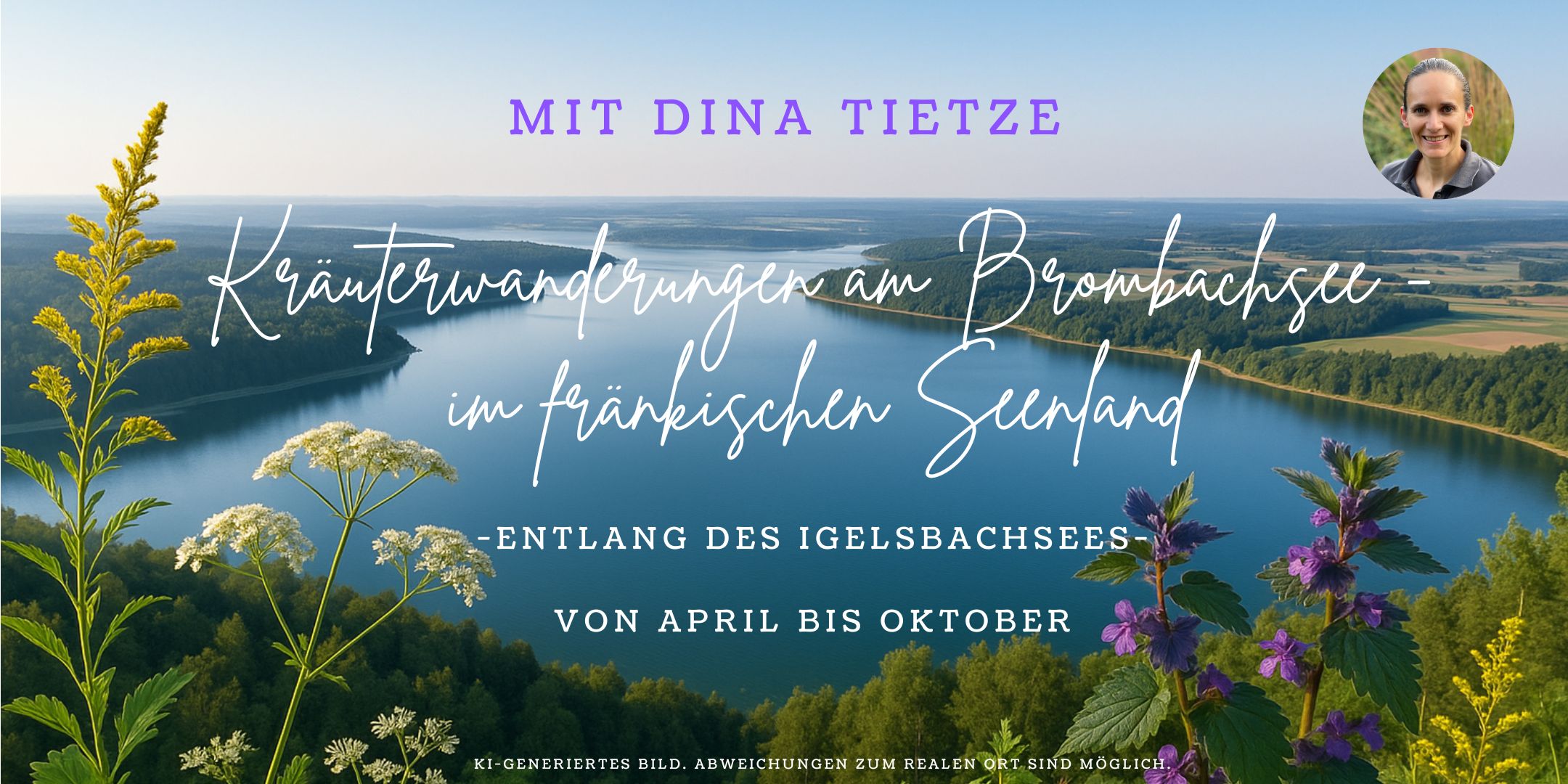Dina Tietze - Kräuterwanderungen am Brombachsee im fränkischen Seenland