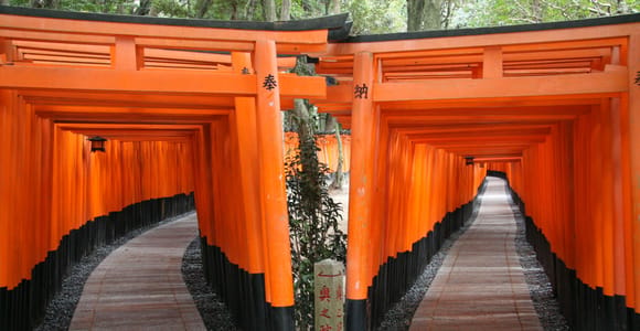 Kyoto: Fushimi Inari, Kinkakuji, Bambushain – 1-Tages-Bustour