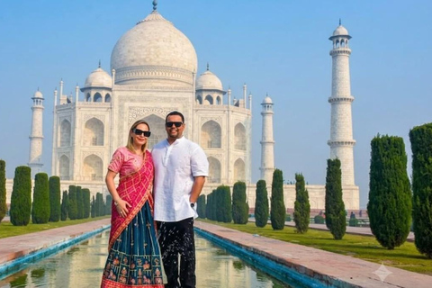 From Delhi Taj Mahal & full Day Agra Tour with 5 star lunch Private Car + Tour Guide + Monuments Entrances & Lunch