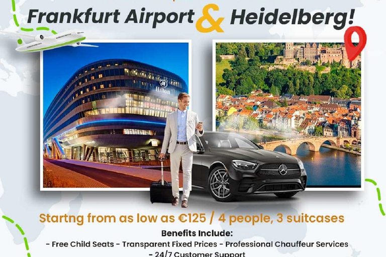 Frankfurt: Privé transfer van Frankfurt naar Heidelberg