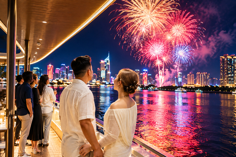 Ho Chi Minh City: New Year's Eve Dinner & Fireworks Cruise Buffet Dinner + Rooftop Fireworks Combo