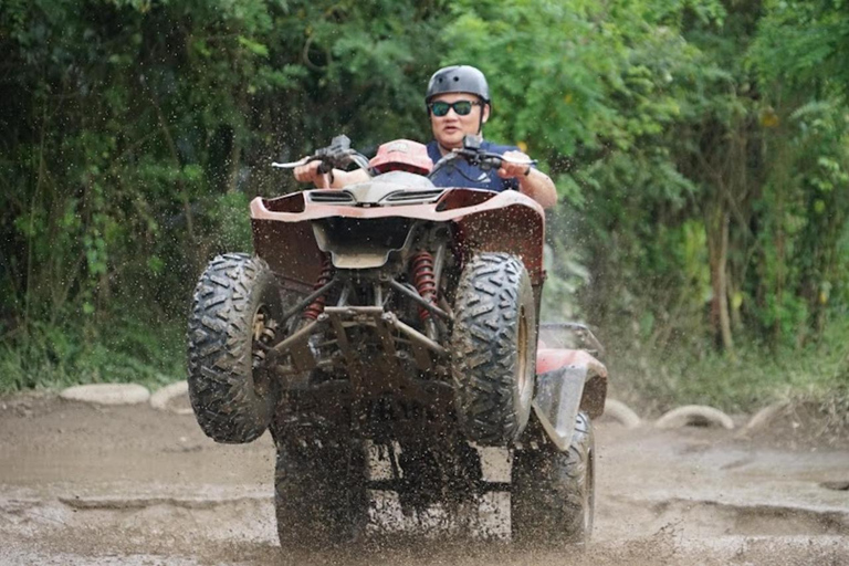 Ubud: Guided Quad Bike ATV Adventure with Waterfall & Tunnel Guided Single ATV - Long Track ( 7KM / 1,5 Hours )