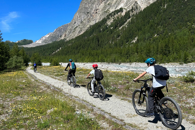 Courmayeur: Tour guiado de E-Bike Val Veny, Val Ferret