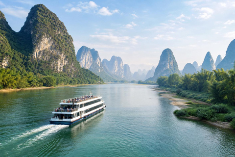 Guilin: Li River Cruise to Yangshuo with Optional Cave Tour 4-Star Cruise Ticket + Lunch + Pickup