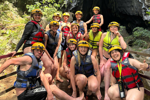 Phong Nha: Zipline Dark Cave & Paradise Cave Exploration Option 4: Full Adventure Experience - Drop-off in Hue