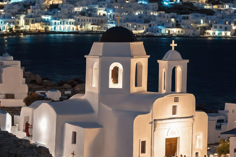 Tour em pequenos grupos em Mykonos para passageiros de cruzeiros (serviço de busca no porto)