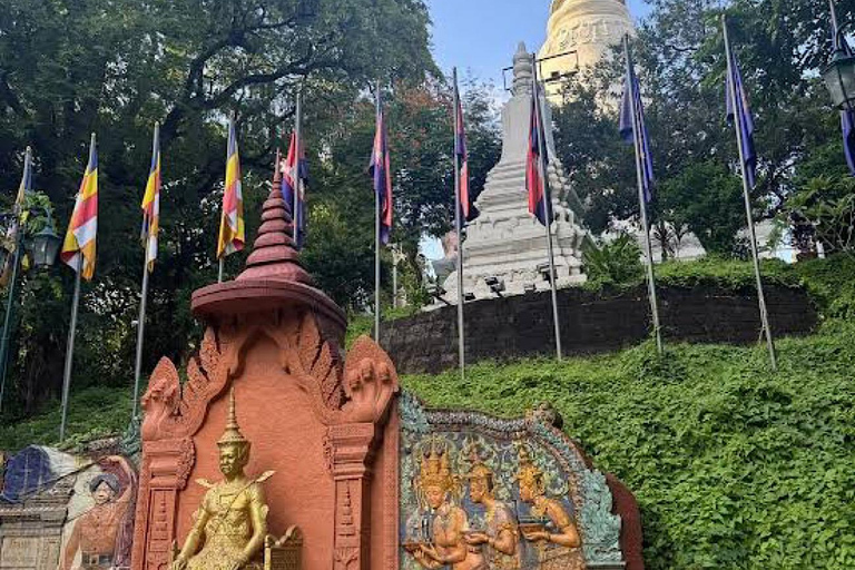 Phnom Penh: Royal Palace, City & Silk Islands -Half/Full Day Half-Day: Royal Palace, Museum, Wat Phnom & Central Market