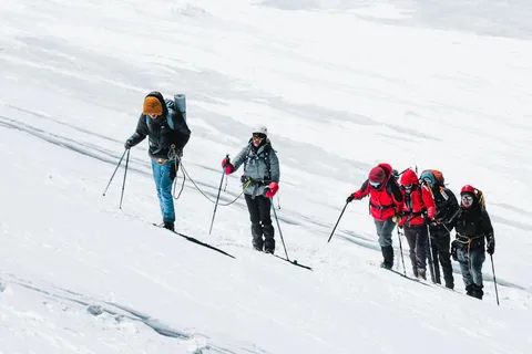 Cerro El Plomo, Santiago, Chile, 3 day expedition in the central Andes.
