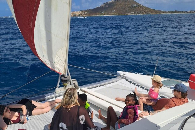 Philipsburg: Private Luxury Catamaran Day Charter Small Group (max 8 travelers)