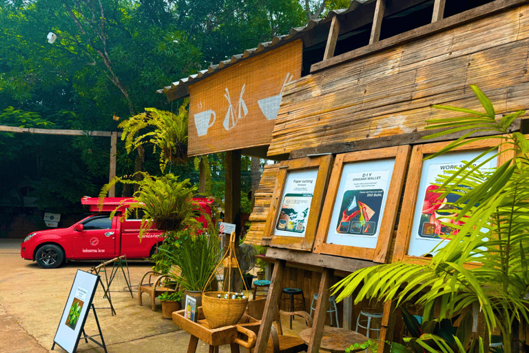 Chiang Mai Wat U Mong, Baan Kang Wat i jedzenie w wykonaniu Songtaew Trio