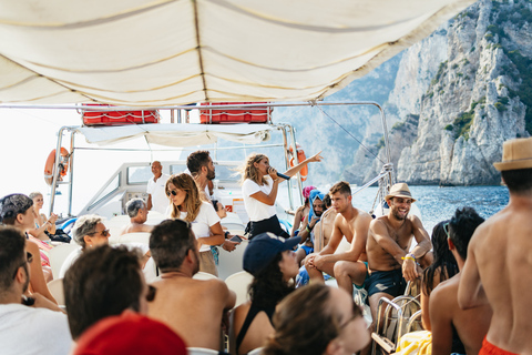 Capri: Island Boat Trip with Grottos 1-Hour Boat Trip Without Blue Grotto Visit