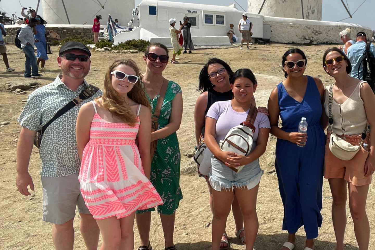 4Hour Mykonos Adventure Walk Town & Minivan Countryside Tour