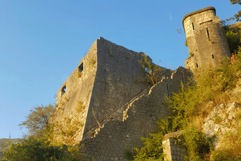 Hiking downhill Krstac to Kotor, visit San Giovanni fortress