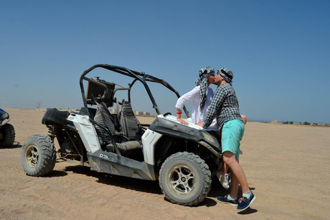 Hurghada: Safari med fyrhjuling och buggy med middag och showUpphämtning från hotell i Hurghada City