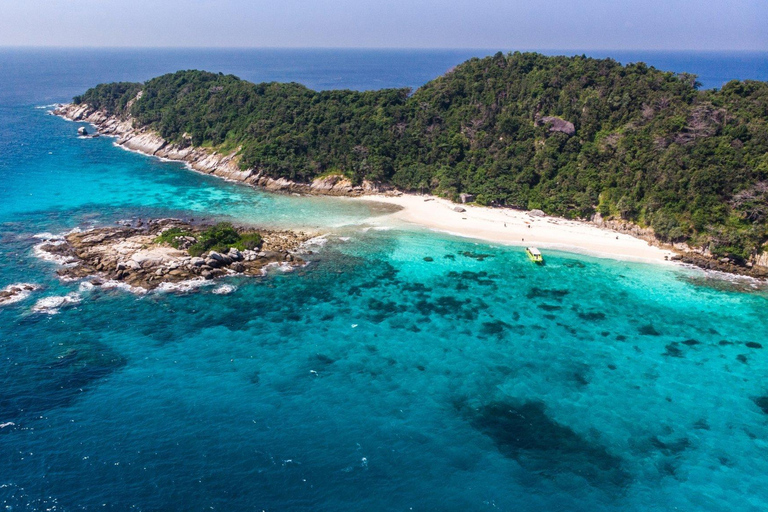 Phuket : Île de Raya Noi avec observation des dauphins en bateau rapide