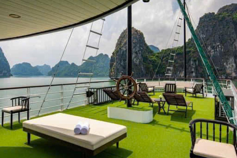 From Hanoi: Ha Long Bay Private Charter VIP Cruise| Luxury Sharing Transfer + Premium Day Cruise (Non-Charter)