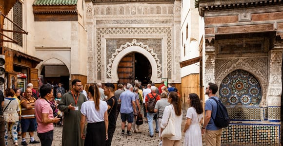 Fes: Museum, Al Attarine Madrasa, Tannery & Medina Souk Walk