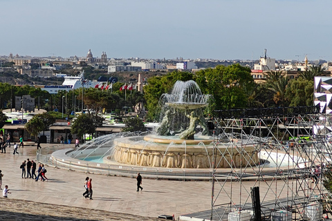 Valletta & Vittoriosa: Sunset Walking Tour & Boat Cruise