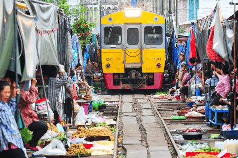 From BANGKOK: Railway Market and Amphawa Floating market