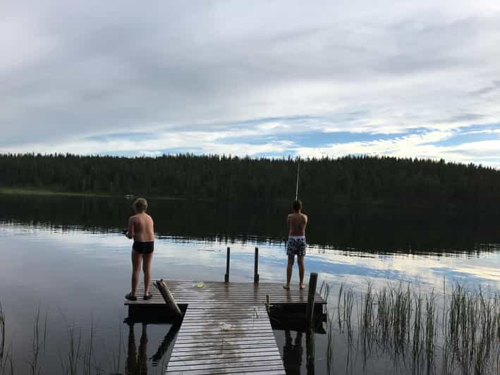 Levi Sauna Experience, Fishing, Dinner and Northern Lights GetYourGuide