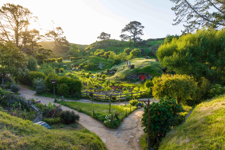 Cidade Cenográfica de Hobbit e Rotorua saindo de Auckland