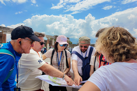 From Naples Port: Pompeii Guided Walking tour or smart guide English guided tour