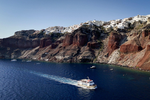 Santorini: Tour of Caldera with Glass-Bottom Boat