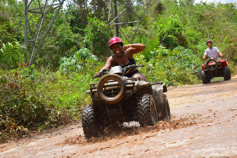 Cancun: Amazing Horseback Riding Tour, Cenote, Zipline & ATV Shared ATV from Tulum