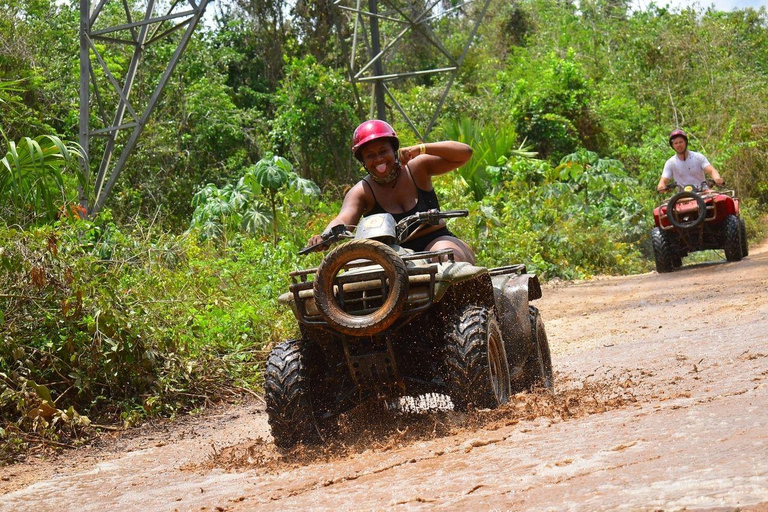 Cancún: Geweldige paardrijtour, Cenote, Zipline &amp; ATVEnkele ATV van Cancún