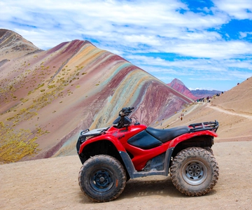 From Cusco: Vinicunca Rainbow Mountain ATV Tour with Meals