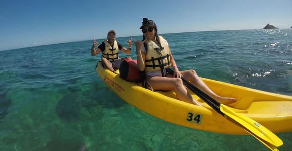 Kailua: 3-Hour Guided Kayak Island tour + Snorkel & Lunch