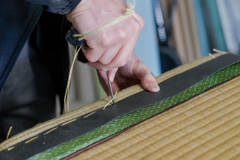 Nara: Tatami-Making Workshop with Tea and Sweets
