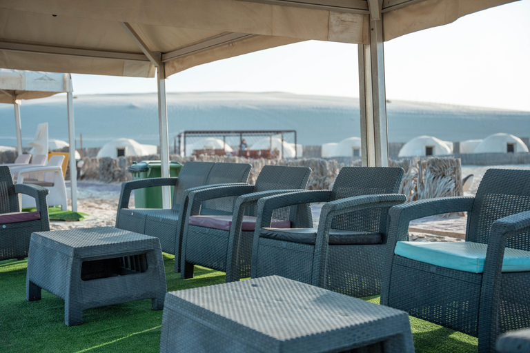 Doha: Full day Overnight & Day pass in Pvt Desert Beach Camp Doha: Full day Dune Bashing with a meal in Desert Beach Camp