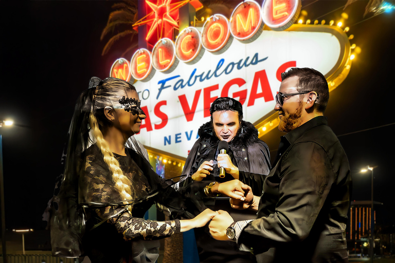 Las Vegas: Goth Wedding or Vow Renewal at Vegas Sign, Photos