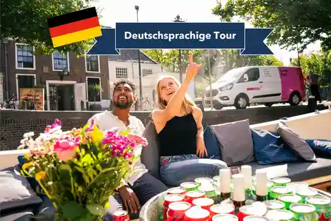 Amsterdam: German Guided Canal Cruise with on Board Bar