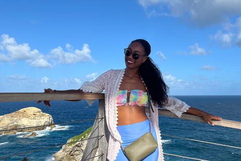 Saint-François tour: Donut BBQ Boat swim, Pointe des Châteaux Saint-François Tour: Donut BBQ Boat Swim, Pointe des Châteaux