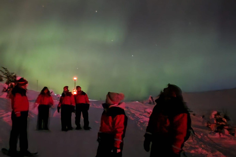 Levi: Northern Lights by Snowshoe Hike with Latvian Guide Northern Lights Snowshoe Hike in Levi with Latvian Guide