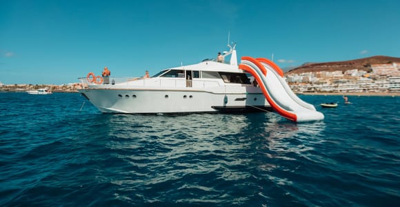 Costa Adeje: Private Yacht Trip with Watersports and Slides