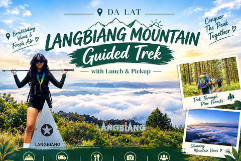 Da Lat: Langbiang Mountain Guided Trek with Lunch & Pickup