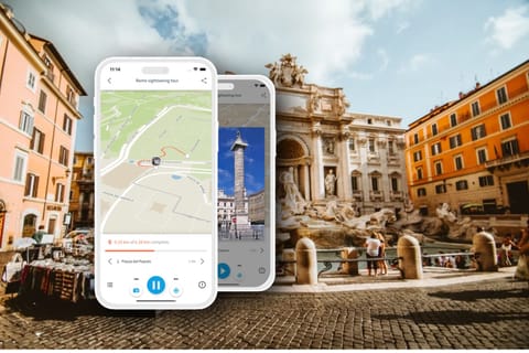 Rome sightseeing tour: audio guide app in your smartphone