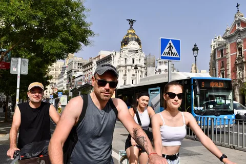 Madrid de bicicleta + sessão de fotos