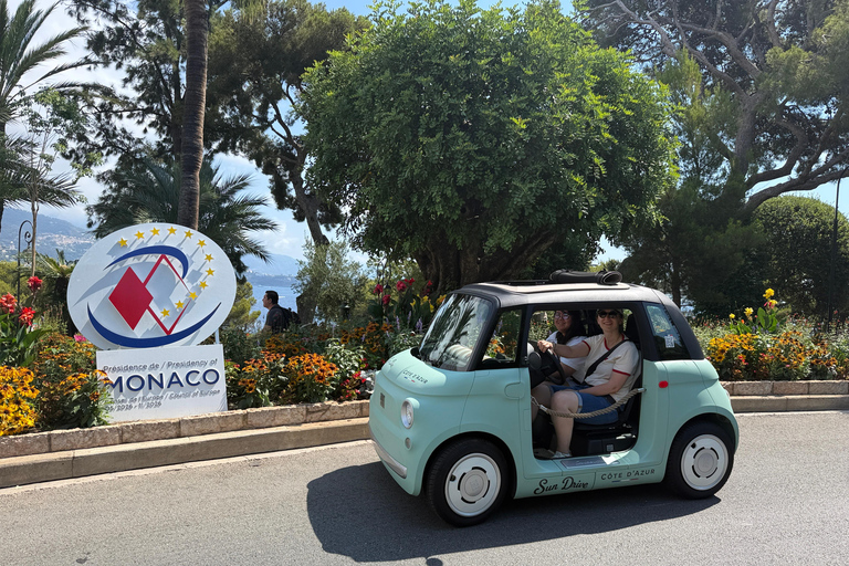 Saint-Jean-Cap-Ferrat & Monaco: Tour in a 100% electric Fiat Topolino 2-hour Panoramic Tour of Monaco
