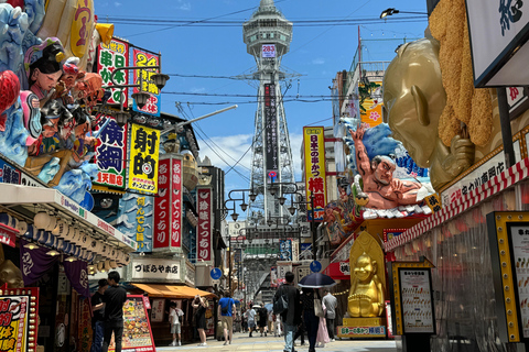 Osaka: Tour gastronomico Retro Shinsekai con piatti locali di stradaOsaka: Tour gastronomico a Shinsekai, 3 ore (cibo incluso)