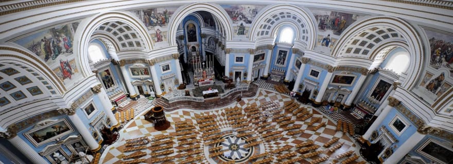 Au départ de Mosta : Tour de ville de Mosta avec déjeuner buffet