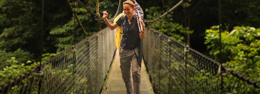 La Fortuna : Ponts suspendus et tyrolienne avec déjeuner