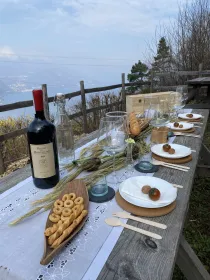 Bellagio: Exklusives Picknick auf dem Bauernhof mit Panoramablick
