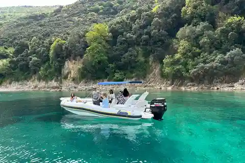 Sarande: Boat Tour to Krorez with Snorkle&Drinks&Umbrellas